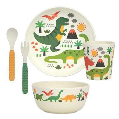 Cover for Petit Collage · Dinosaurs Eco-Friendly Bamboo Dinnerware Set (MERCH) (2018)