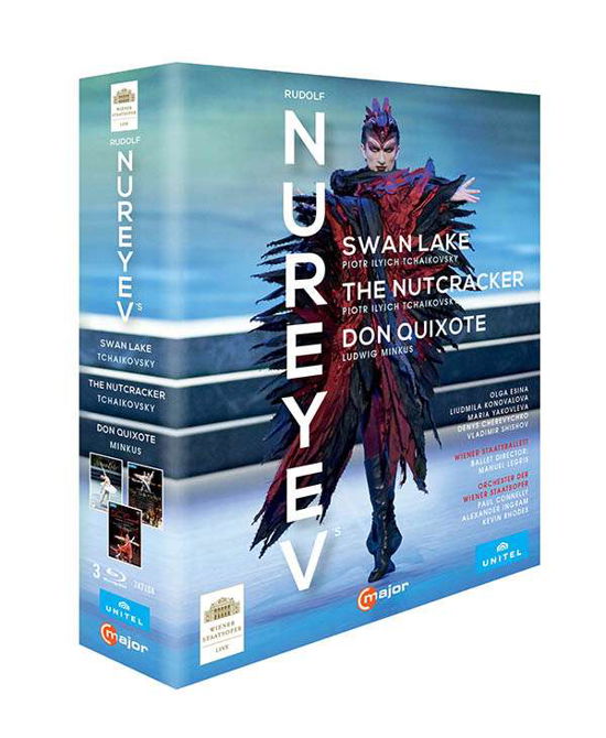Cover for Rudolf Nureyev Box · Rudolf Nureyev: Swan Lake / The Nutcracker / Don Quixote (Blu-ray) (2018)