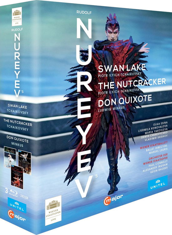 Rudolf Nureyev: Swan Lake / The Nutcracker / Don Quixote - Esina / Shishov / Peci / Ingram / Connelly / Orch.WS/+ - Films - C MAJOR ENTERTAINMENT - 0814337014711 - 10 augustus 2018