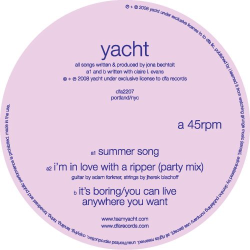 Cover for Yacht · Summer Song (LP) (2008)