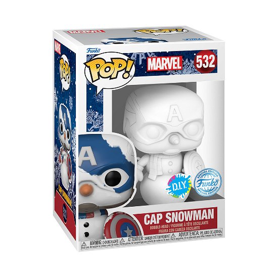 Captain America As Snowman Diy - Holiday (Vinyl Figure 532) - Marvel: Funko Pop! - Merchandise - Funko - 0889698579711 - 