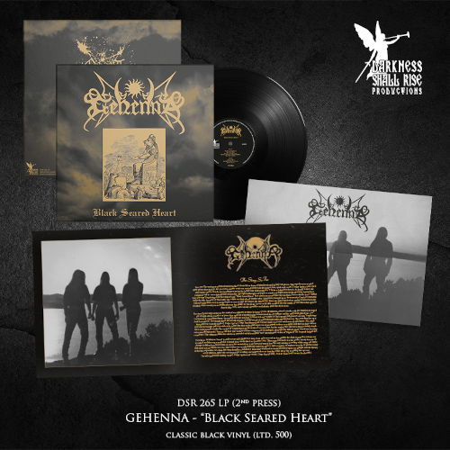 Cover for Gehenna · Black Seared Heart (Black Vinyl LP) (LP) (2025)