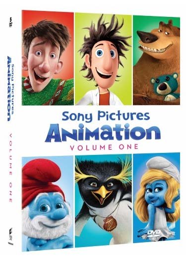 Sony Pictures Animation Volume 1 · Boog & Elliot / Det Regner Med  Frikadeller / Smølferne / Surf's Up / Arthurs Julegaveræs (DVD) (2016)