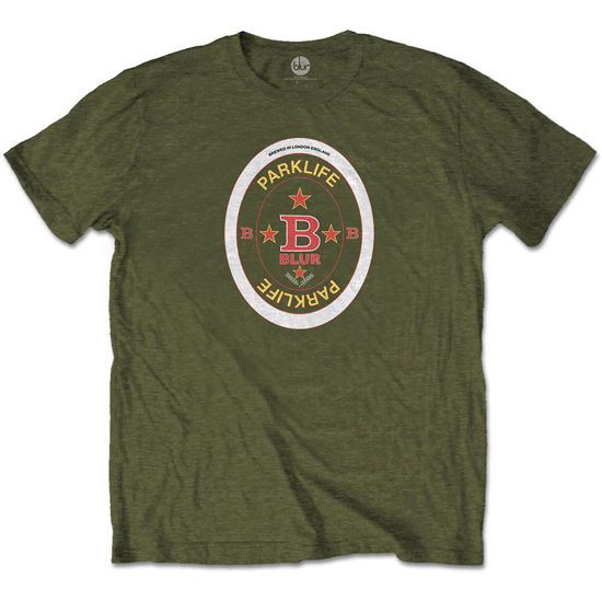 Cover for Blur · Blur Unisex T-Shirt: Parklife Beermat (T-shirt) [size XXL] [Green - Unisex edition]