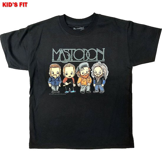 Mastodon · Mastodon Kids T-Shirt: Band Character (9-10 Years) (T-shirt) [size 9-10yrs] [Black - Kids edition]