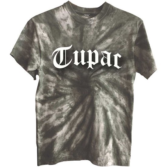 Tupac Unisex T-Shirt: Gothic Logo (Wash Collection) - Tupac - Merchandise -  - 5056561012711 - 