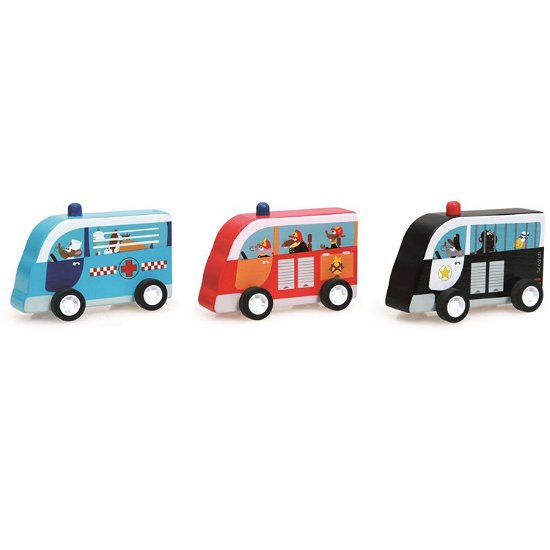 Cover for Scratch · Pull Back Auto Emergency Services 3 Pieces (Toys) (2019)