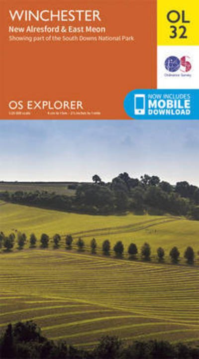 Cover for Ordnance Survey · Winchester, New Alresford &amp; East Meon - OS Explorer Map (Map) [May 2015 edition] (2015)