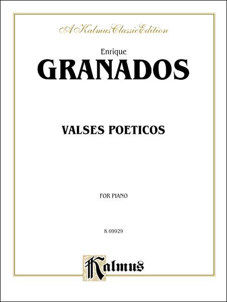 Cover for Enrique Granados · Valses Poeticos Piano (Paperback Bog) [Kalmus edition] (1986)