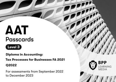 AAT Tax Processes for Businesses: Passcards - BPP Learning Media - Books - BPP Learning Media - 9781509743711 - January 24, 2022