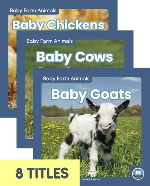 Cover for Nick Rebman · Baby Farm Animals (Set of 8) - Baby Farm Animals (Hardcover Book) (2022)