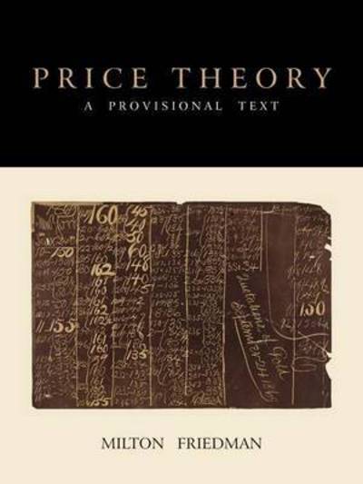 Cover for Milton Friedman · Price Theory (Paperback Book) (2010)