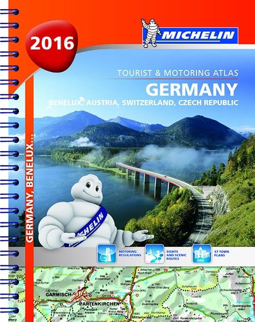 Michelin Tourist & Motoring Atlas: Michelin Tourist & Motoring Atlas Germany, Benelux, Austria, Switzerland, Czech Republic 2016 - Michelin - Böcker - Michelin - 9782067211711 - 9 januari 2016