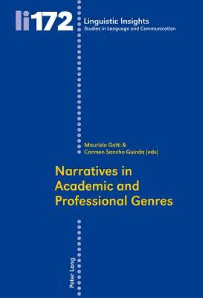 Cover for Narratives in Academic and Professional Genres - Linguistic Insights (Paperback Book) [New edition] (2013)