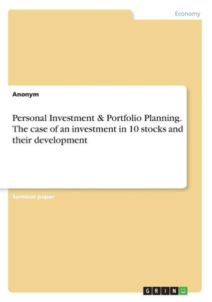 Cover for Anonym · Personal Investment &amp; Portfolio (Bok) (2017)