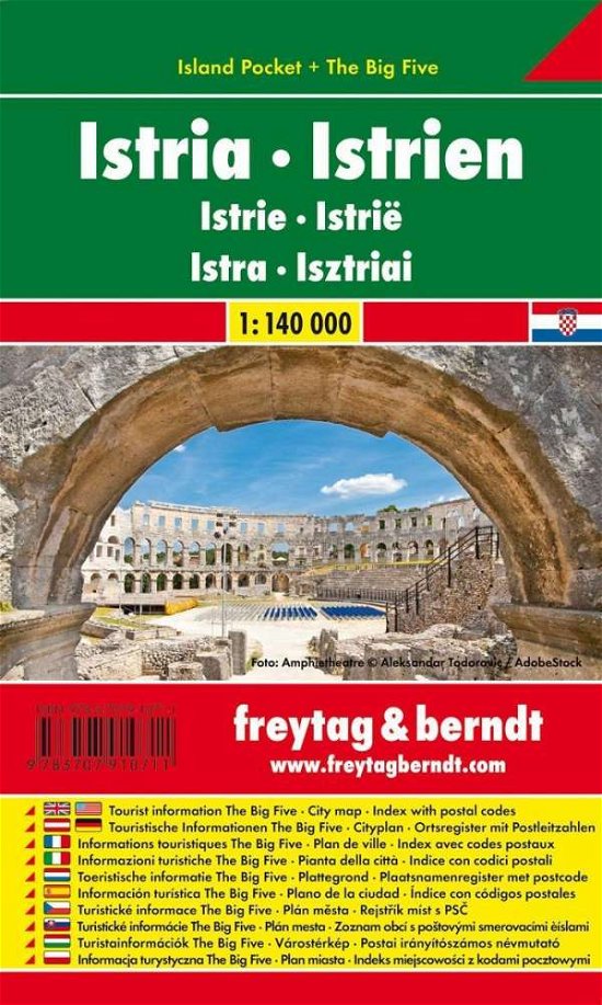 Cover for Istra, Automap 1:140 000 Island Pocket (Landkarten) (2018)