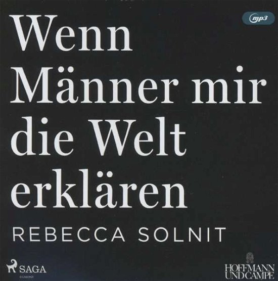 Cover for Rebecca Solnit · Wenn Männer mir die Welt erklä (CD) (2020)