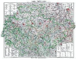 Historische Karte: LAND THÜRINGEN am 1. Januar 1929 - Rockstuhl Verlag - Książki - Rockstuhl Verlag - 9783959665711 - 1 marca 2021