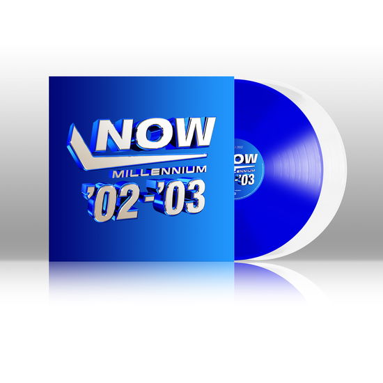 Cover for Now - Millennium 2002-2003 (LP) [Blue &amp; White Vinyl edition] (2023)