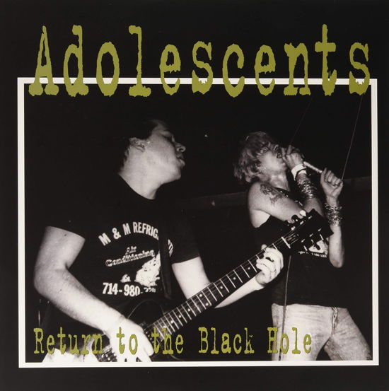 Cover for Adolescents · Return To The Black Hole (LP) (2020)
