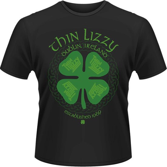 Cover for Thin Lizzy · Four Leaf Clover (T-shirt) [size S] [Black edition] (2012)