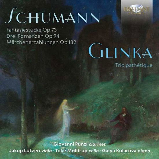 Cover for Giovanni Punzi / Jakup Lutzen / Toke Moldrup / Galya Kolarova · Schumann. Glinka: Fantasiestucke Op.73. Trio Patethique (CD) (2019)