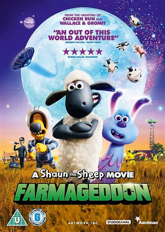 A Shaun The Sheep Movie - Farmageddon - Shaun the Sheep  Farmageddon - Elokuva - Studio Canal (Optimum) - 5055201844712 - maanantai 10. helmikuuta 2020