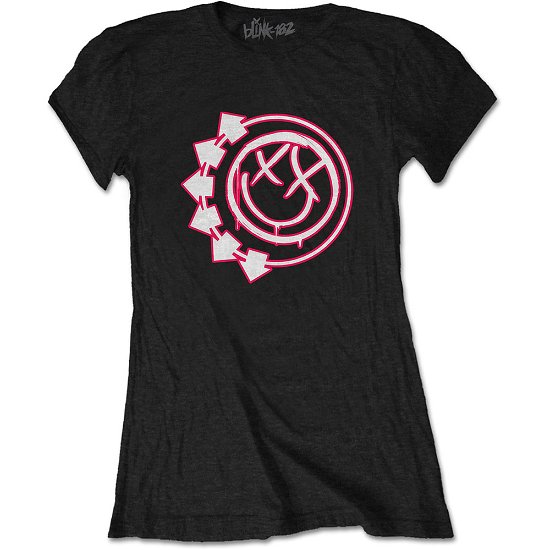 Blink-182 Ladies T-Shirt: Six Arrow Smile - Blink-182 - Merchandise - MERCHANDISE - 5056368601712 - January 22, 2020