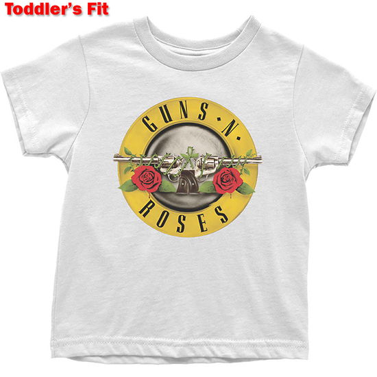 Cover for Guns N Roses · Guns N' Roses Kids Toddler T-Shirt: Classic Logo (3 Years) (T-shirt) [size 3-4yrs] [White - Kids edition]