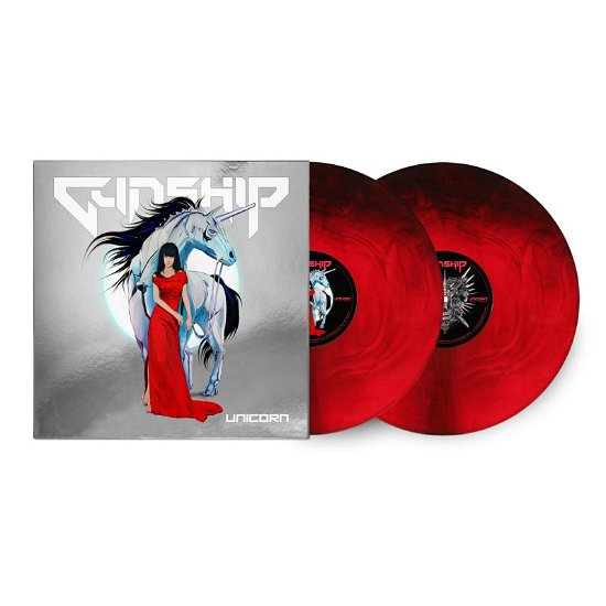 Cover for Gunship · Unicorn (LP) [Limited Blood &amp; Chrome Vinyl edition] (2023)