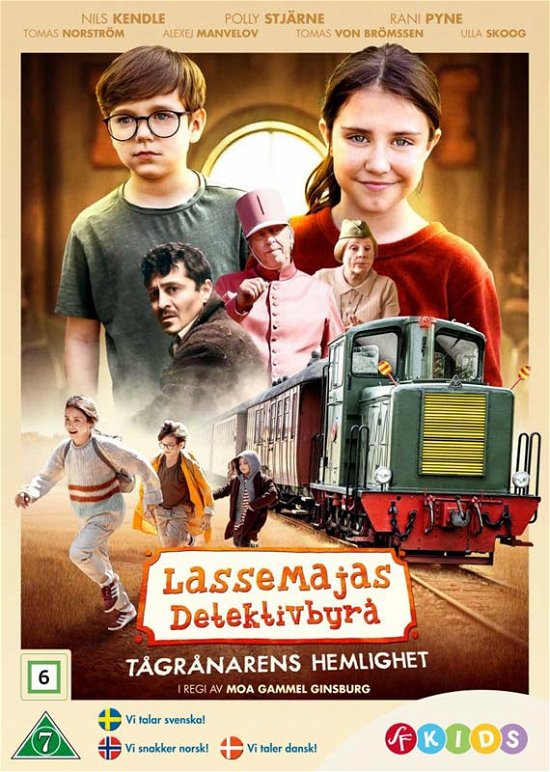 Cover for Lassemaja · Lassemajas Detektivbyrå - Tågrånarens He (DVD) (2020)