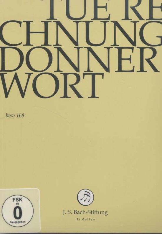 Tue Rechnung,donnerwort - J.S. Bach-Stiftung / Lutz,Rudolf - Films - J.S. Bach-Stiftung - 7640151161712 - 16 juin 2014