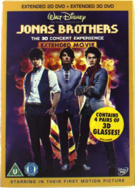 The 3-D Concert Experience - Jonas Brothers - Elokuva - The Walt Disney Company - 8717418202712 - maanantai 7. syyskuuta 2009