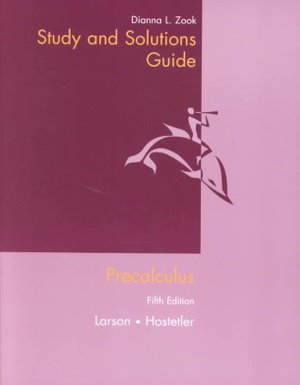 Cover for Larson · Study and Solutions Guide for Larson / Hostetler S Precalculus, 5th (Paperback Book) [5th edition] (2000)