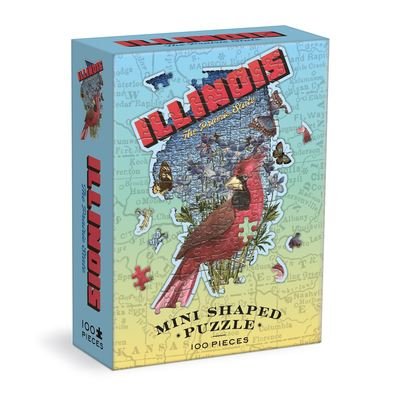Illinois Mini Shaped Puzzle - Galison - Jogo de tabuleiro - Galison - 9780735371712 - 14 de abril de 2022