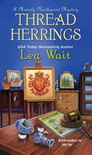 Cover for Lea Wait · Thread Herrings - A Mainely Needlepoint Mystery (Paperback Book) (2018)