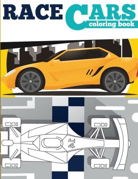 Cover for Gray Kusman · RACE CARS Coloring Book (Pocketbok) (2018)