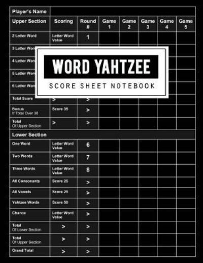 Cover for Bg Publishing · Word Yahtzee Score Sheet (Taschenbuch) (2018)