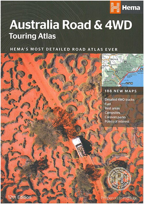 Hema Maps: Australia Road & 4WD Touring Atlas - Hema Maps - Książki - Hema Maps - 9781876413712 - 2018