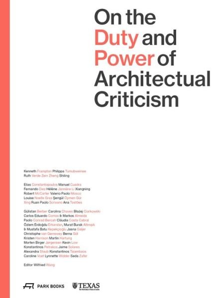 Cover for On the Duty and Power of Architectural Criticism: Proceeds of the International Conference on Architectural Criticism 2021 (Paperback Bog) (2023)