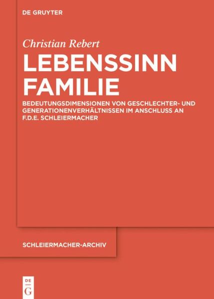 Cover for Rebert · Lebenssinn Familie (Book) (2020)