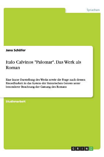 Cover for Schäfer · Italo Calvinos &quot;Palomar&quot;: ein R (Paperback Book) [German edition] (2013)