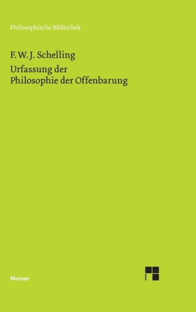 Cover for Friedrich Wilhelm Joseph Schelling · Urfassung der Philosophie der Offenbarung (Inbunden Bok) (1992)