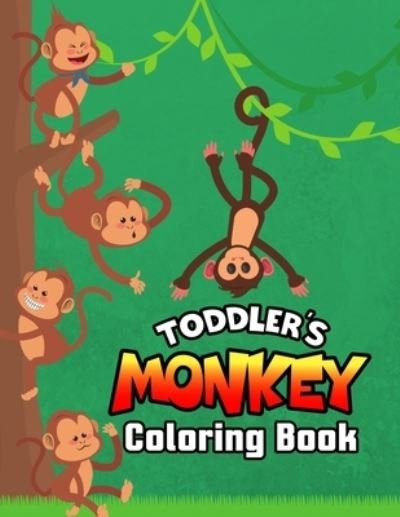 Cover for Pixelart Studio · Toddler's Monkey Coloring Book (Paperback Book) (2021)