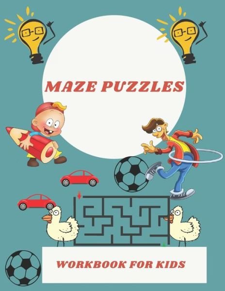 Cover for Fletcher Huel · Maze Puzzles workbook for kids (Paperback Bog) (2021)
