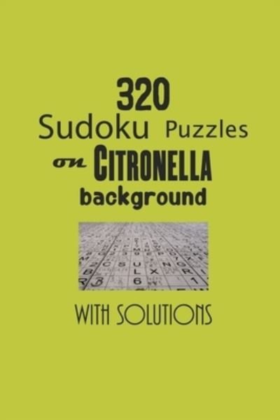 Cover for Depace' · 320 Sudoku Puzzles on Citronella background with solutions (Pocketbok) (2021)