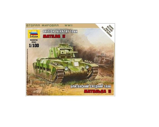 Cover for Zvezda · 1:100 Britischer Panzer matilda Ii (Legetøj)