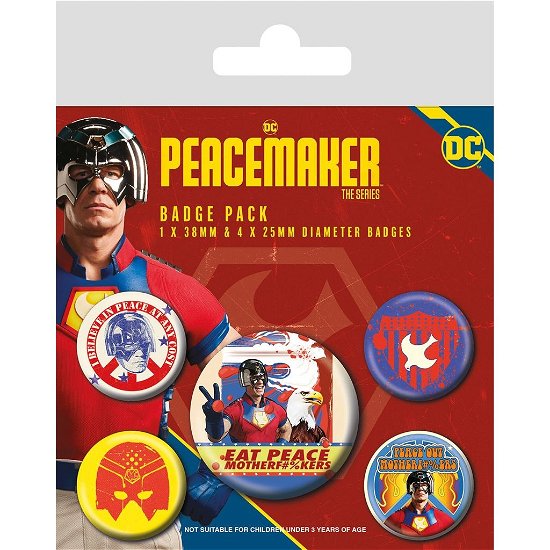 Peacemaker (Badge Pack / Set Spille) - Dc Comics: Pyramid - Merchandise -  - 5050293807713 - 