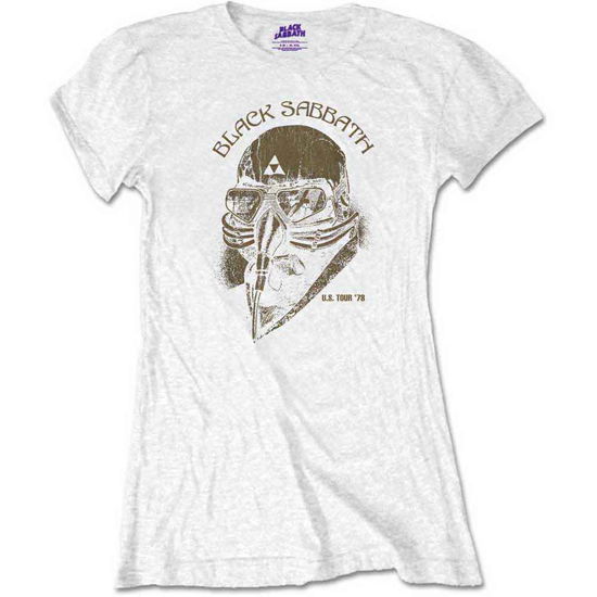 Cover for Black Sabbath · Black Sabbath Ladies T-Shirt: US Tour 1978 (Retail Pack) (T-shirt) [size S] [White - Ladies edition]