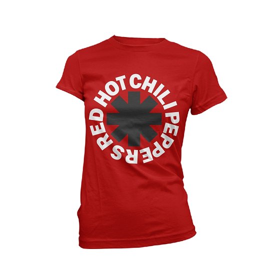 Cover for Red Hot Chili Peppers · Classic B&amp;w Asterisk (Red) (T-shirt) [Red edition] (2020)